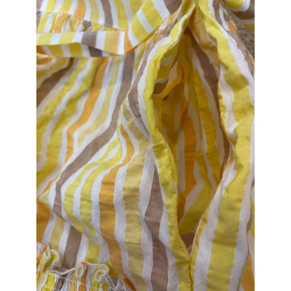 Lemlem Yellow and White Striped Mini Dress - Picture 9 of 11